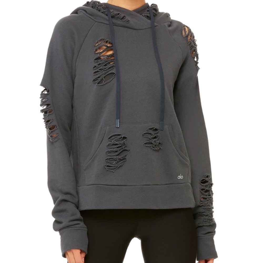 ALO Ripped Hoodie
